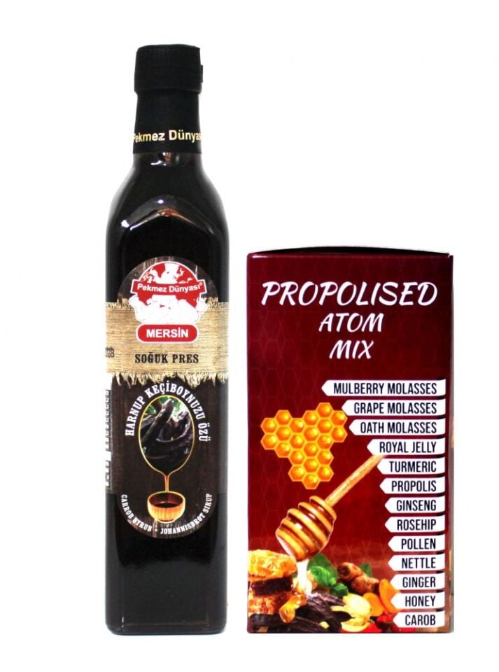 450 GR ATOM PEKMEZ- 680 GR KEÇİBOYNUZU ÖZÜ