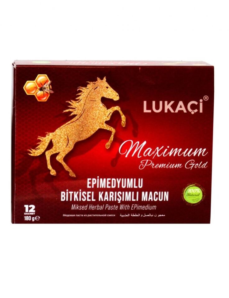 Lukaci Epimedyumlu Maximum Macun 180 gr 12 Paket